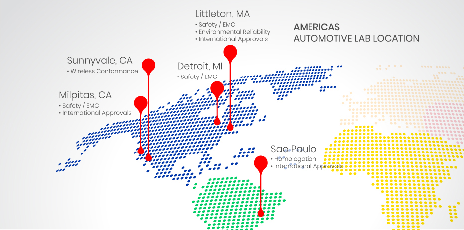 Automotive Lab Location（北米）