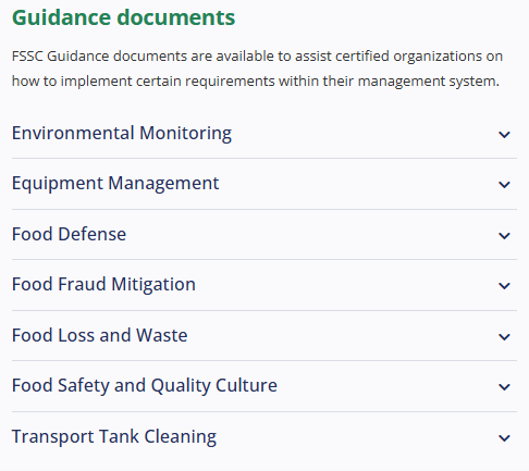 Guidance documentsの参考画像