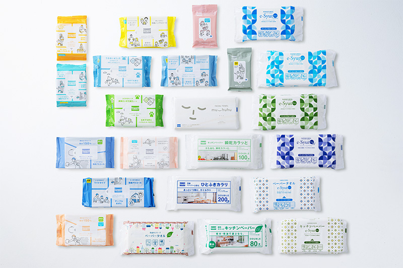 丸住製紙 さまざまな衛生用紙の画像