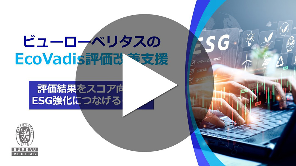 ビューローベリタスのEcoVadis評価改善支援　動画を再生する
